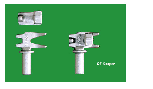 QF-QF Quad finger system for marine/cargo containers. Allows contact with keepers 2.25 inches away from lockrod centerline. The QF universal Keeper design covers both left-hand and right-hand applications. All QF components are direct replacements to competitor’s model.