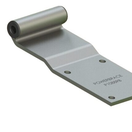 P10884RB-White 4 hole galvanized hinge