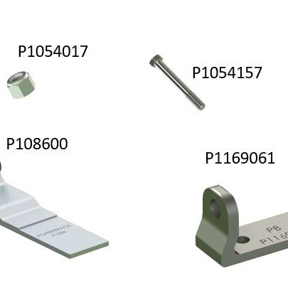 Aluminum hinge assembly with no hole hinge, hinge butt, nut & bolt