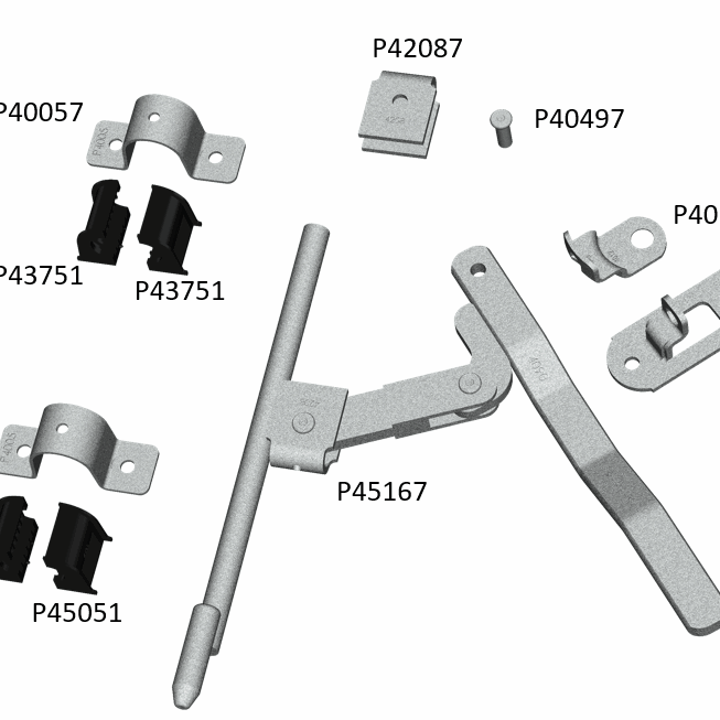 diagram of plungelok conversion kit & parts included in kit